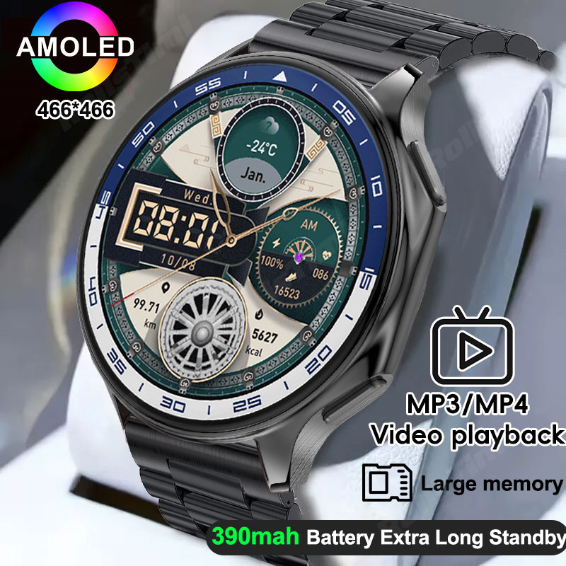 Intervalometer Timer - Reloj inteligente AMOLED 1,43 reproductor de