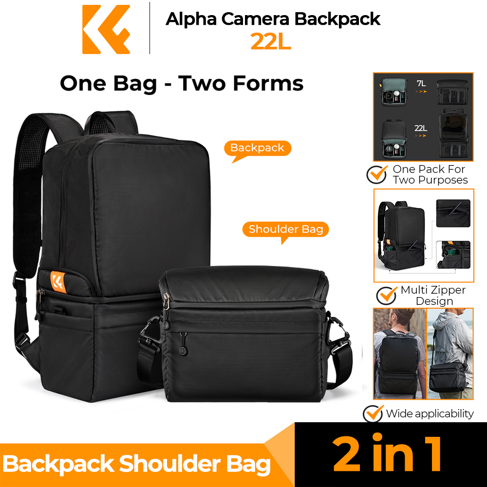 Camera Bag Waterproof - Mochila para cámara K&F CONCEPT 22L,