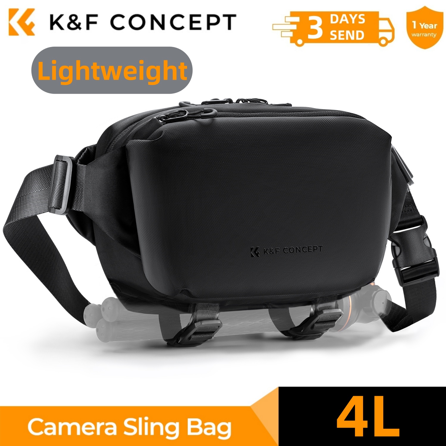 Camera Bag Waterproof - Bolso bandolera para cámara K&F CONCEPT