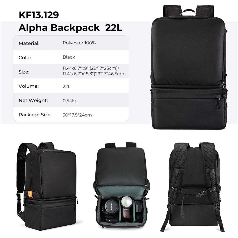 Mochila para cámara K&F CONCEP - Camera Bag Waterproof reseña y precio