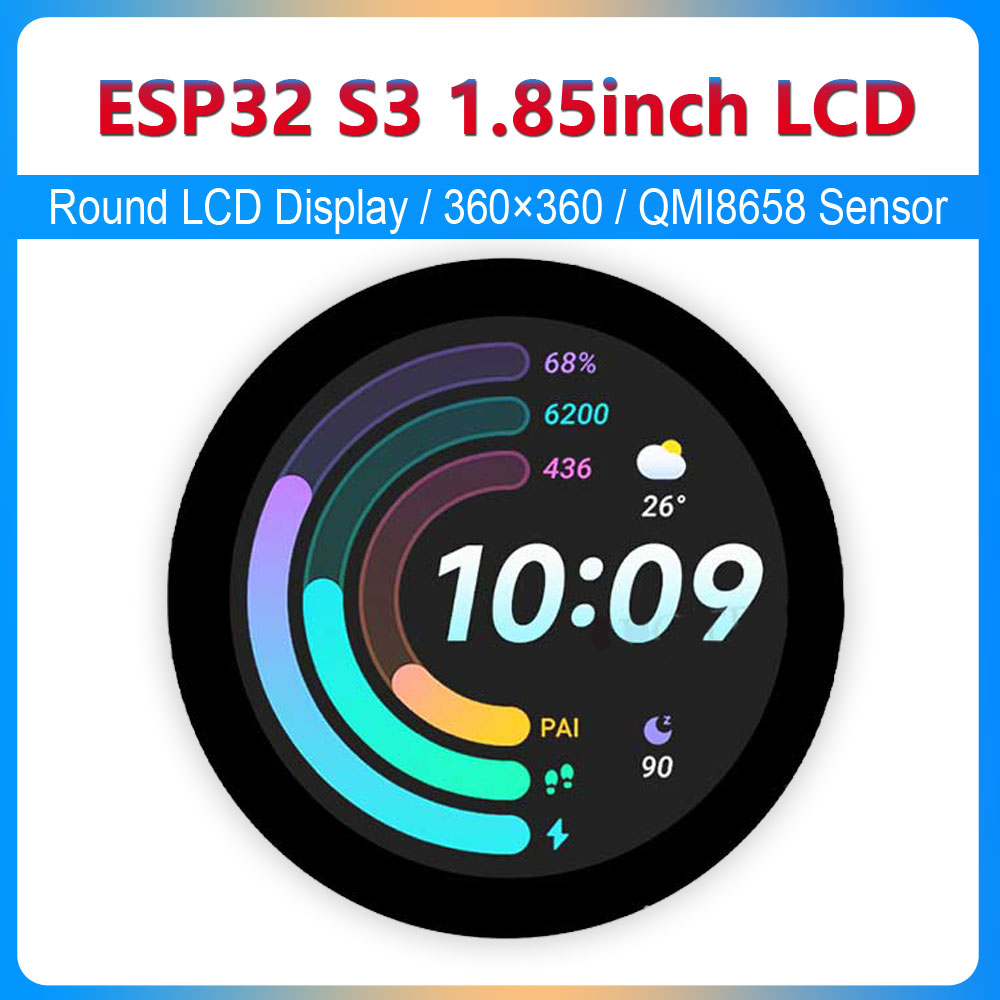 ESP32 S3 pantalla LCD redonda  - Photograph Mp3 reseña y precio