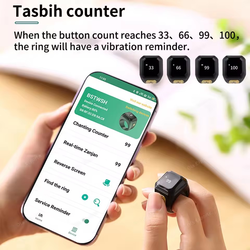 Anillo inteligente musulmán Qi - Intervalometer Timer reseña y precio